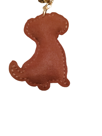 Bedazzled Dog Keychain