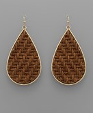 Rattan Teardrop Earrings