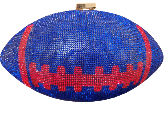 Rhinestone Football Bag by Laurine Lorraine