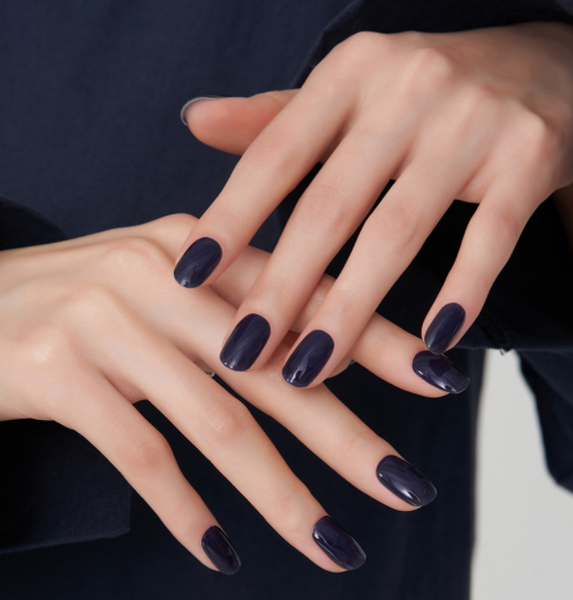 EDGUE (Splash Blue) Real Gel Nails Stickers 34pcs Nail Art