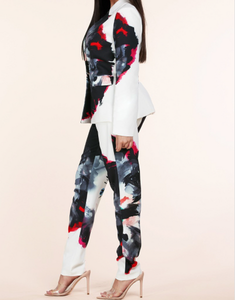 Watercolor 2pc Pants Set by Latiste