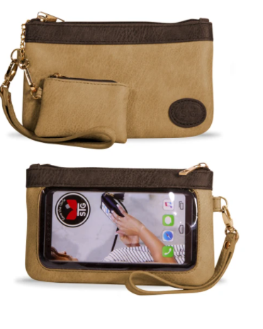 Save The Girls Clutch with Touch Phone Window Screen